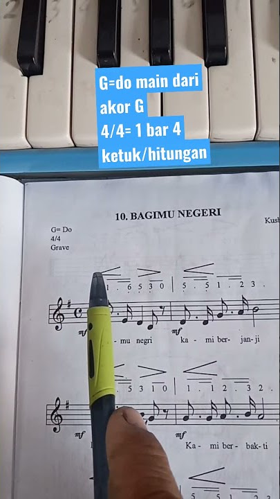 Belajar Baca Not..Tidak Susah loh..#Pianika #Musik #Notasi
