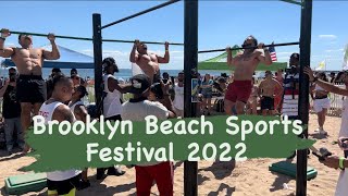 Brooklyn Beach Sports Festival 2022 | Dips + Pullups + Pushups | Eric Rivera