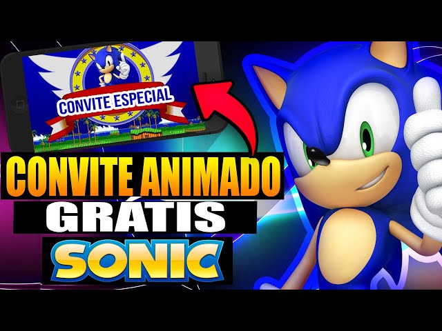 Convite Animado (VÍDEO) TAILS do SONIC
