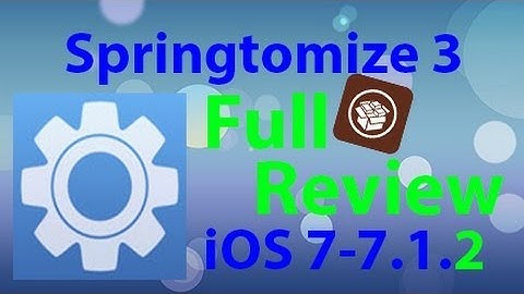 Full Review Of Springtomize 3! iOS 7-7.1.2
