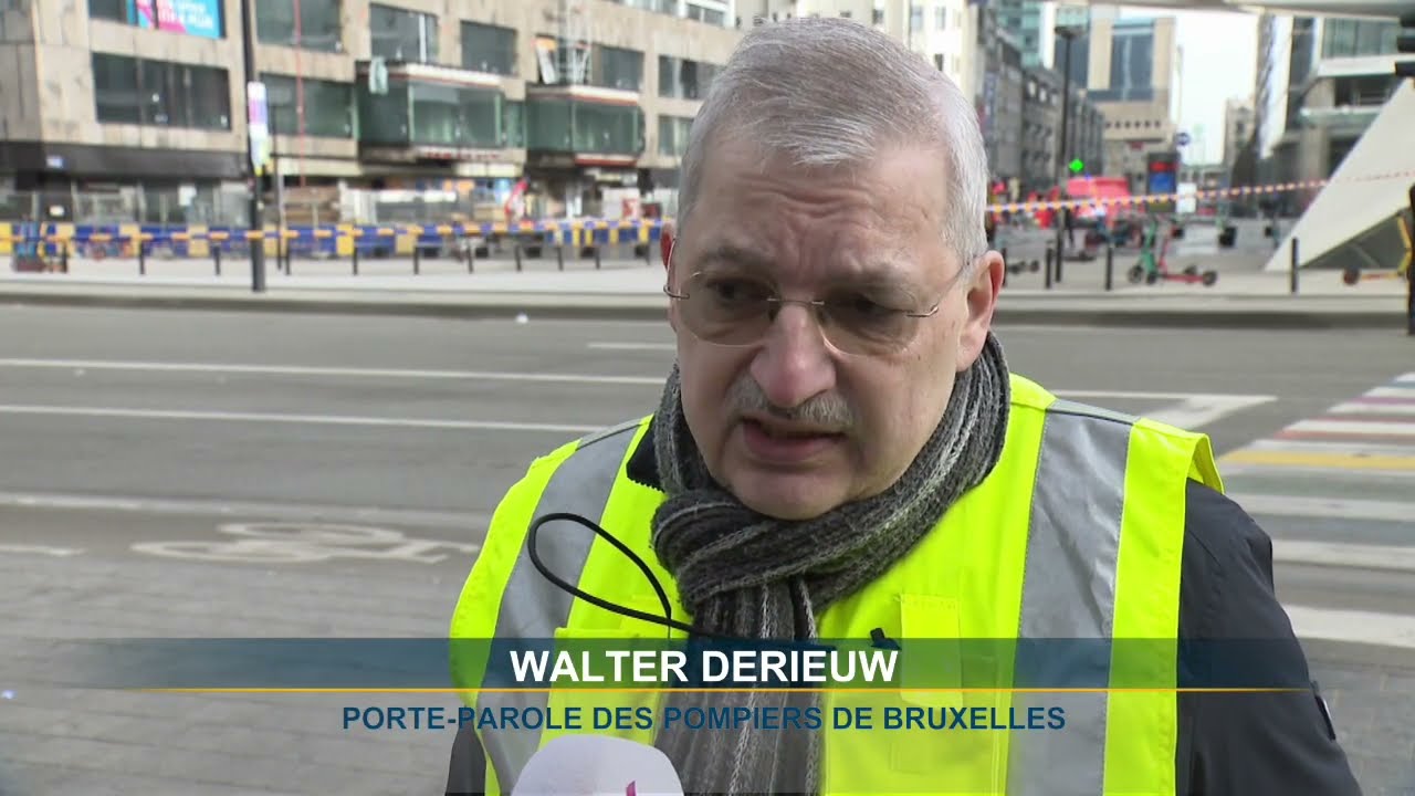 Incendie sur un chantier place Rogier : un pompier de 49 ans est décédé