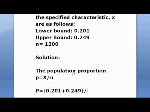 Point estimate of the population proportion - YouTube