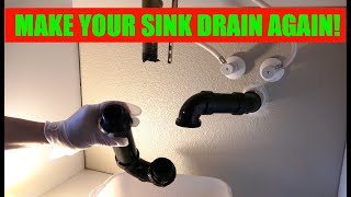 How to Properly Unclog Your Bathroom Sink and Make it Drain Again!