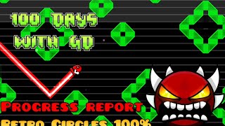 Retro Circles 100% with Difficulty Meter