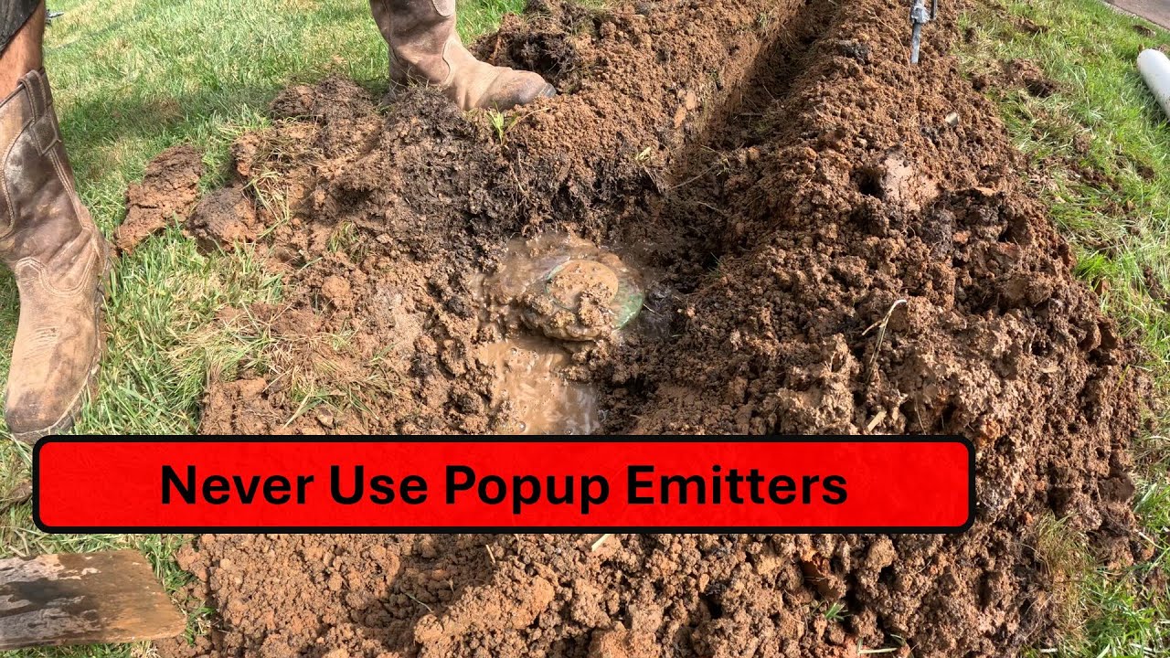 Как решить проблему постоянного увлажнения участка во дворе — неисправность выдвижного излучателя...