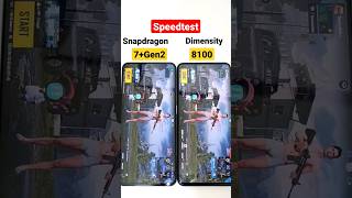 Snapdragon 7+Gen2 vs Dimensity 8100 Speedtest 