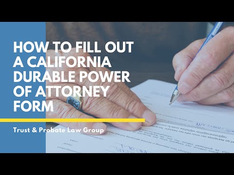 Video: How To Fill Out A Power Of Attorney To Receive Goods