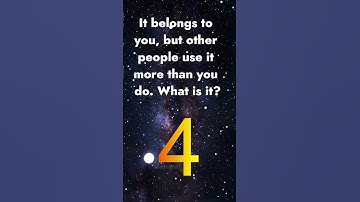 It belongs to you, but other people use it more than you do. What is it?