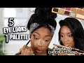 5 EASY LOOKS USING 1 THROWBACK PALETTE | TOO FACED CHOCOLATE GOLD EYESHADOW PALETTE | Andrea Renee