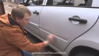 Lada Granta - установка молдингов дверей видео Установка молдингов калина-спорт на Ладу Калину хэтчбек