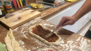 Ryans Recipes | 07-4 Making Pizza | Gravy and Stuffing Pizza