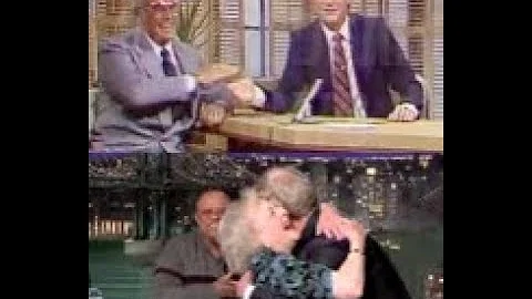 Allen Ludden and Betty White with David Letterman,...