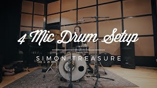 4 Mic Drum Setup // Simon Treasure