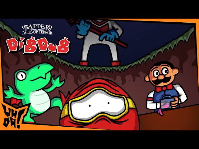 Dig Dug Animated Parody🎃🔪 | Uh-Oh! Cartoons Halloween Special