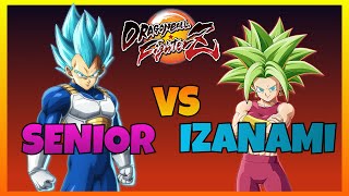DBFZ - SENIOR vs IZANAMI gameplays (Jiren, Blue Vegeta, Android 17 vs Kefla, Labcoat 21, A. Gohan)