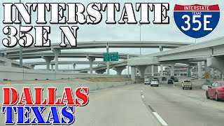 I35E North  Dallas  Texas  4K Highway Drive