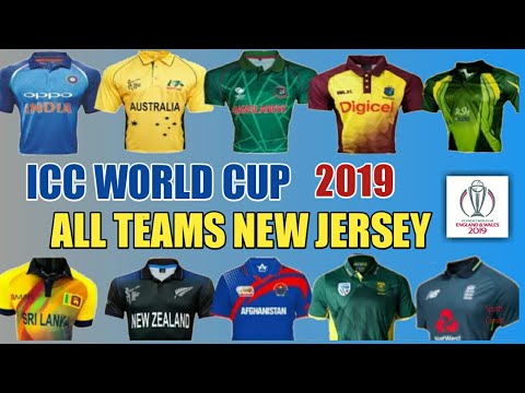 icc cricket world cup 2019 all team new jersey