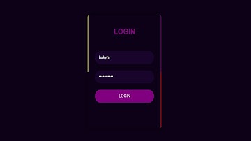 Animated Login Form Using Only HTML & CSS