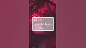 سورة الإخلاص #اكسبلور #quran #راحة_نفسية #تلاوه #قرآن #قران #explore #like #حالات_واتس #لايك