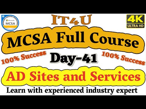 MCSA Full Course Day-41 Active Directory Sites and Services Part-1 @IT4U #mcsa #mcsafullcourse