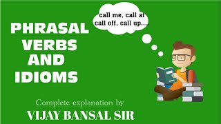 #phrasal verbs and idioms related to #CALL.