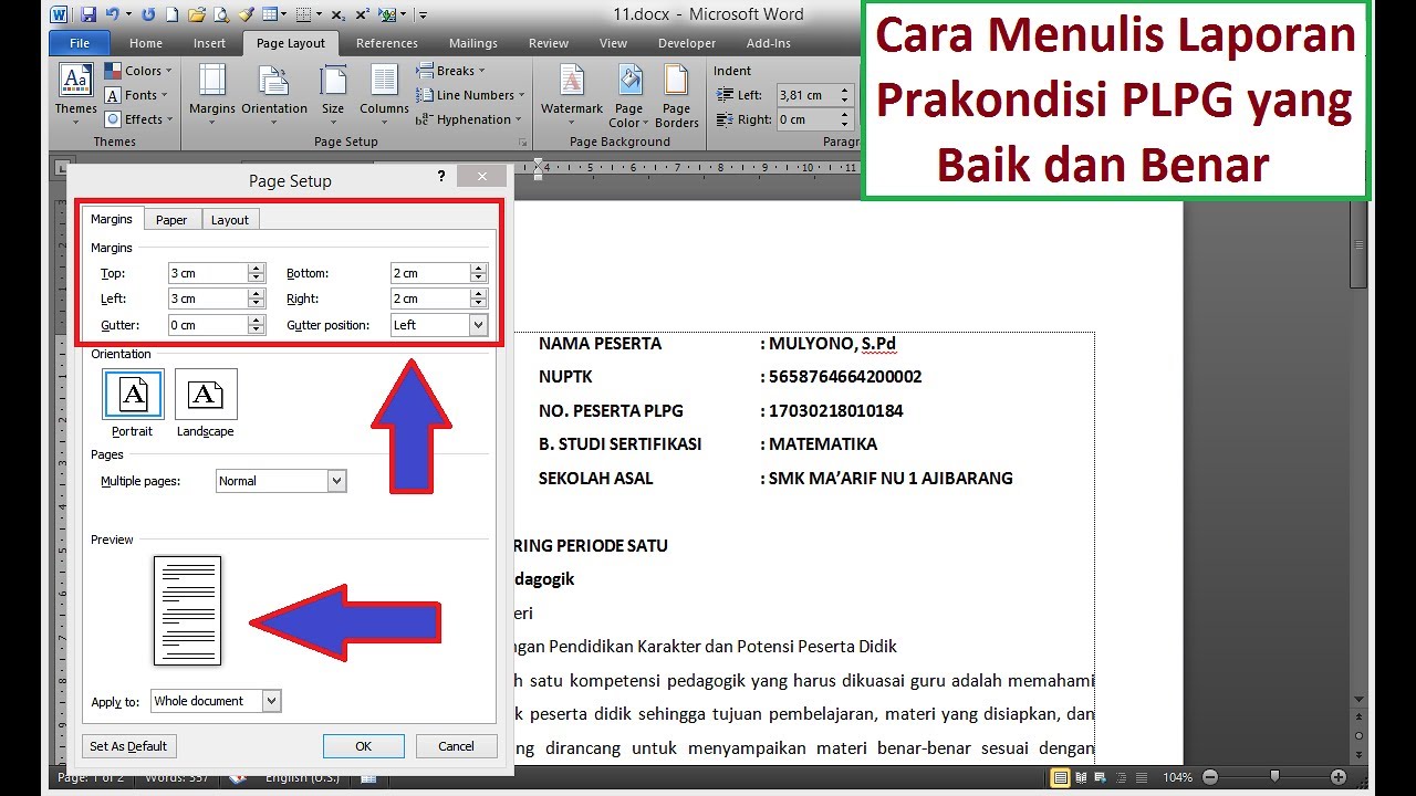 Cara menulis skripsi yg benar cara menulis laporan plpg 