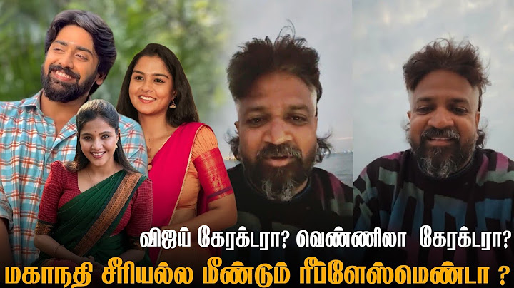 Vijay mahanadhi serial Character Replacement Update | Mahanadhi Director Praveen Bennett|Vika |Promo