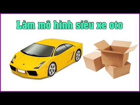 Làm Ô Tô Màu Đỏ Cho Bé - Bức Tranh Cắt Dán Siêu Xịn | Hải Made
