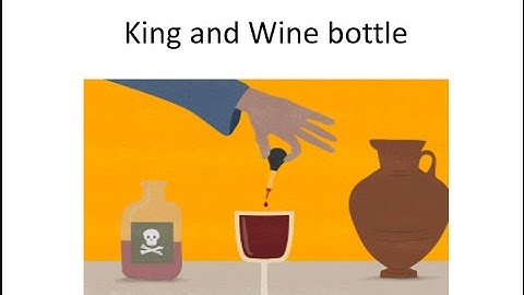 24 Standard Interview Puzzles - KING AND WINE BOTTLE