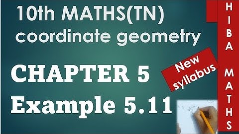 10th maths chapter 5 example 5.11 TN samacheer hiba maths