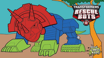 Transformers Rescue Bots: Dino Island | NEW Update, Color your Dino Bots! By PlayDate Digital