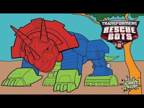 transformers-rescue-bots:-dino-island-|-new-update,-color-your-dino-bots!-by-playdate-digital