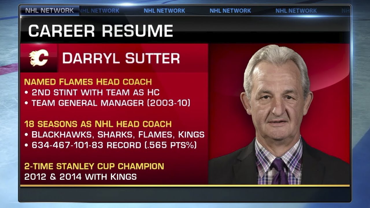 Calgary Flames Hire New Coach: Darryl Sutter's Career Timeline - YouTube