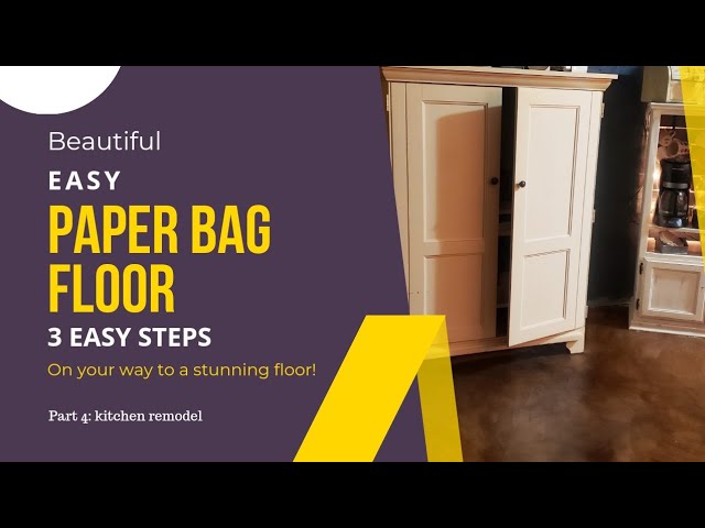 Paper Bag Floor  DIY Instructions - New England