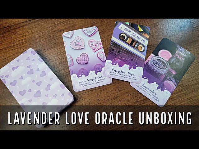Lavender Love Oracle  Unboxing and Flip Through @VLoveCrystals 