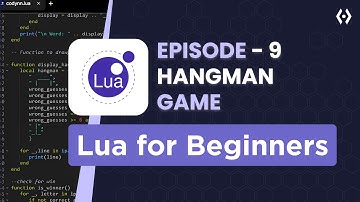 Lua Hangman Game Tutorial | Build Terminal Hangman in Lua – Ep. 9