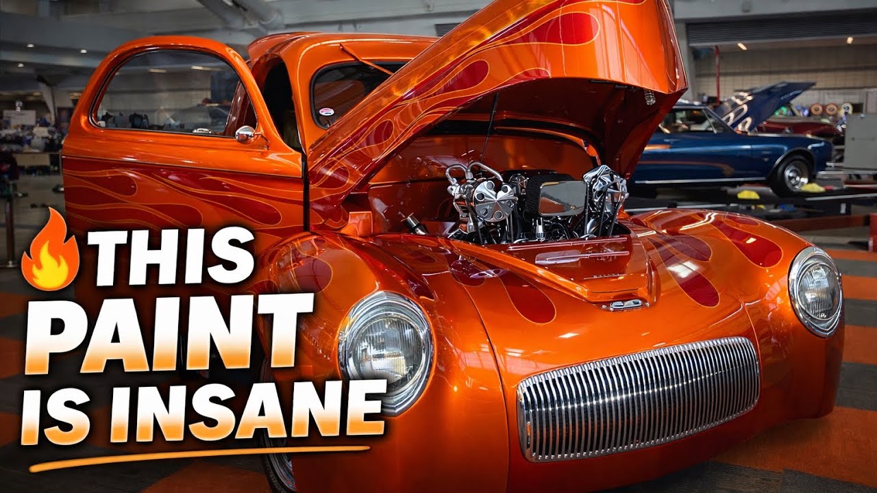 Этот ярко-оранжевый цвет краски просто невероятен 🤯 | Willys Coupe 1941 года