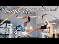 Aerial Hoop Tutorial: 2 kinds of RUSSIAN SPLIT + entries and exits, Воздушное кольцо: Русский Шпагат