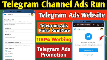 telegram channel ads run | telegram ads kaise run kare | telegram ads?