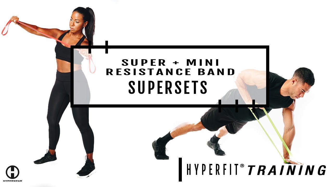 HYPERWEAR HYPERFIT TRAINING RESISTANCE BAND SUPERSETS MINI AND