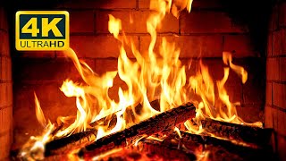 🔥 Cozy Fireplace 4K (12 HOURS). Fireplace with Crackling Fire Sounds. Crackling Fireplace 4K