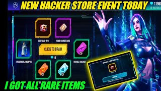 NEW HACKER STORE EVENT TODAY FREE FIRE  FREE FIRE NEW EVENT TODAY  || FREE FIRE PAKISTAN SERVER