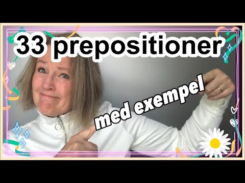 33 giới từ với ví dụ - Ngữ pháp tiếng Thụy Điển - Học tiếng Thụy Điển với Marie