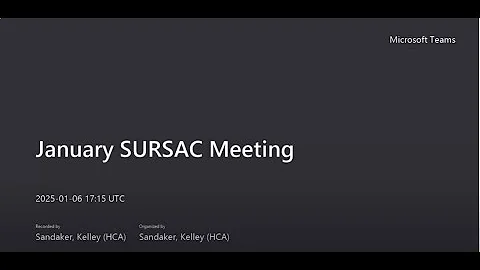 WA State Substance Use Recovery Services Advisory Committee (SURSAC) January, 6, 2025