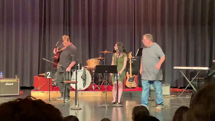 Caleb Hoskins and Natalie Barker singing Space Odd...