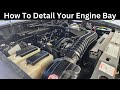 How To Detail Car Engine Bay | Full How To Tutorial | Safely Detail Your Engine Bay #automobile