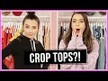 CROP TOP CHALLENGE!? | Closet Wars w/ Merrell Twins