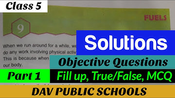 DAV class 5 science chapter 9 Solutions Part 1