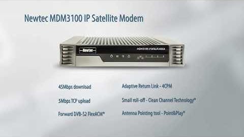 Key Product Features - MDM3100 IP Satellite Modem