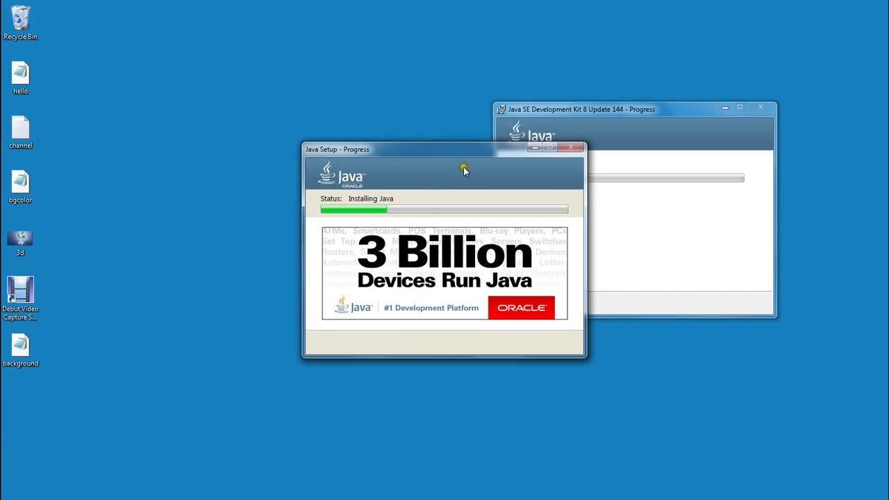How to install jdk 8 in window7 32 bit operating system - YouTube